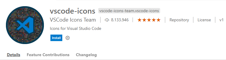 VSCode: Plugin: vscode-icons by VSCode Icons Team.