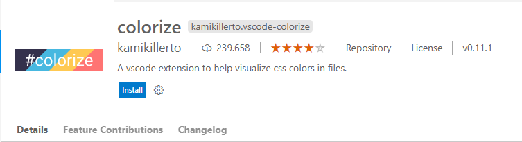 VSCode: Plugin: Colorize by kamikillerto.