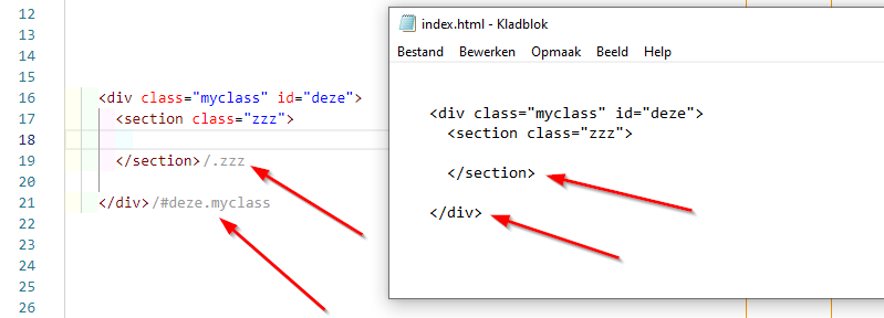 VSCode: Plugin: HTML End Tag Labels.