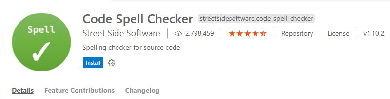 VSCode: Plugin: Code Spell Checker by Street Side Software.