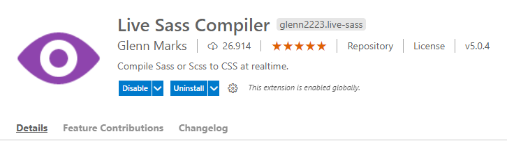 VSCode: Plugin: Live Sass Compiler by Glenn Marks.