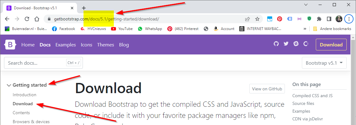 Visual Studio Code, add Bootstrap files.