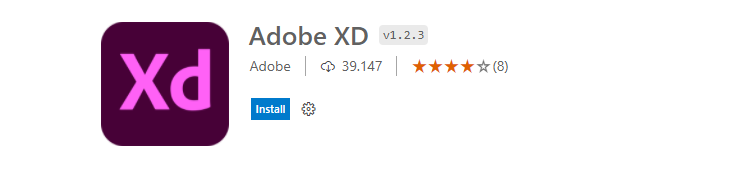 VSCode: Plugin: Adobe XD by Adobe.