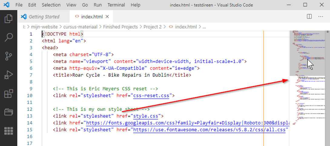 Visual Studio Code, Tips Edit, moving fast through file.